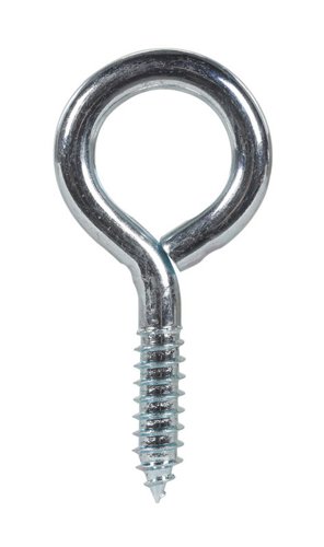 Hampton 7/16 in. D X 3-7/8 in. L Zinc-Plated Steel Screw Eye 325 lb. cap. 10 pk