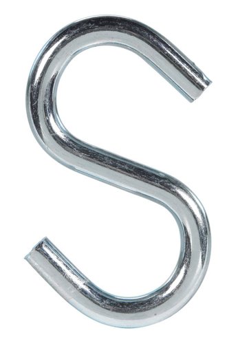 Hampton Medium Zinc-Plated Silver Steel 2.75 in. L S-Hook 160 lb 1 pk
