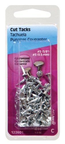 HILLMAN No. 12 X 11/16 in. L Galvanized Silver Steel Cut Tacks 1 pk