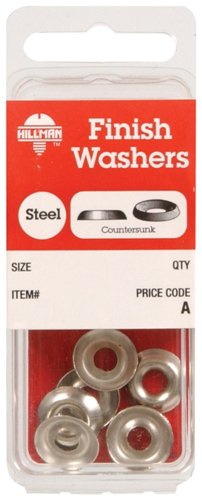 HILLMAN Nickel-Plated Steel .164 in. Finish Washer 10 pk