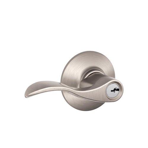 Schlage Accent Satin Nickel Entry Door Knob 1-3/4 in.