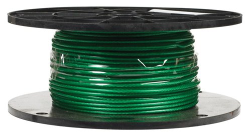 Campbell 1/16 in. D X 250 ft. L Green Vinyl Galvanized Steel Cable