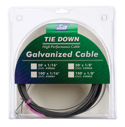 Tie Down Engineering 1/16 in. D X 100 ft. L Galvanized Steel Aircraft Cable