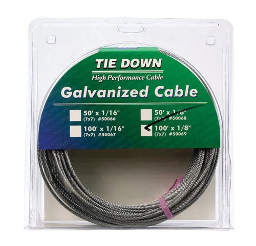 Tie Down Engineering 1/8 in. D X 100 ft. L Galvanized Steel Aircraft Cable