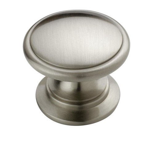 Amerock Allison Round Furniture Knob 1-1/4 in. D 28.702 mm Brushed Nickel 1 pk