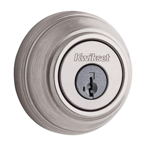 Kwikset SmartKey Satin Nickel Metal Deadbolt