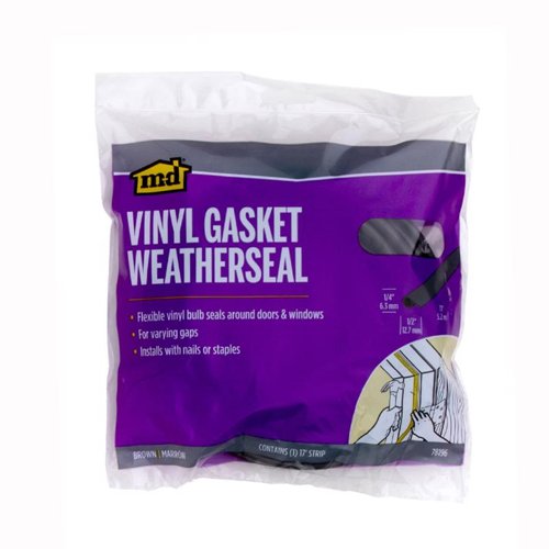 M-D BUILDING PRODUCTS Brown Vinyl Weatherseal For Doors and Windows 204 in. L X 0.25 in.