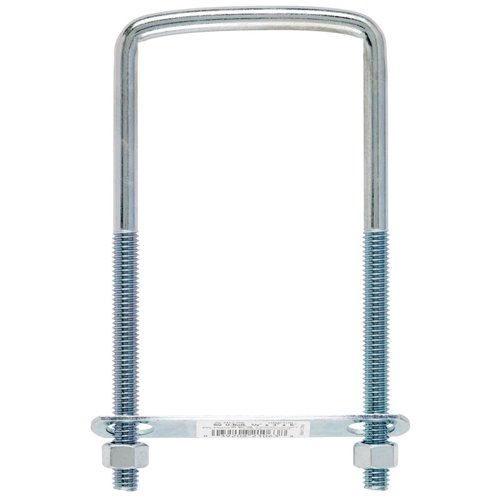 Hampton 3/8 in. X 3 in. W X 6 in. L Coarse Zinc-Plated Steel Square U-Bolt