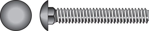 HILLMAN 5/16 in. X 2 in. L Hot Dipped Galvanized Steel Carriage Bolt 100 pk