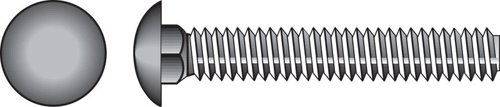 HILLMAN 5/16 in. X 2-1/2 in. L Hot Dipped Galvanized Steel Carriage Bolt 100 pk