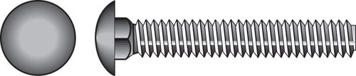 HILLMAN 5/16 in. X 3 in. L Hot Dipped Galvanized Steel Carriage Bolt 100 pk