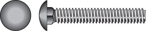 HILLMAN 1/2 in. X 4 in. L Hot Dipped Galvanized Steel Carriage Bolt 25 pk