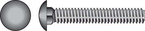 HILLMAN 1/2 in. X 6 in. L Hot Dipped Galvanized Steel Carriage Bolt 25 pk