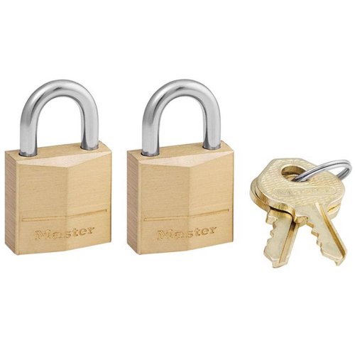Master Lock 3/4 in. H X 7/16 in. W X 3/4 in. L Brass Pin Cylinder Exterior Padlock