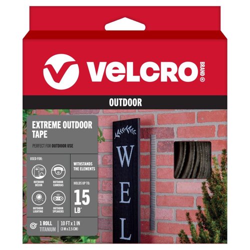 VELCRO Brand Extreme Outdoor Small Nylon Hook and Loop Fastener 120 in. L 1 pk
