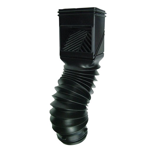 Invisaflow FlexGrate 2 in. W X 4 in. L Black Plastic Downspout Filter 1 pk