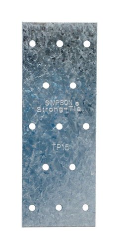 Simpson Strong-Tie 5 in. H X 0.04 in. W X 1.8 in. L Galvanized Steel Tie Plate