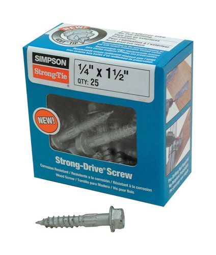 Simpson Strong-Tie Strong-Drive No. 3 Sizes X 1-1/2 in. L Star Hex Head Serrated Structural Screws