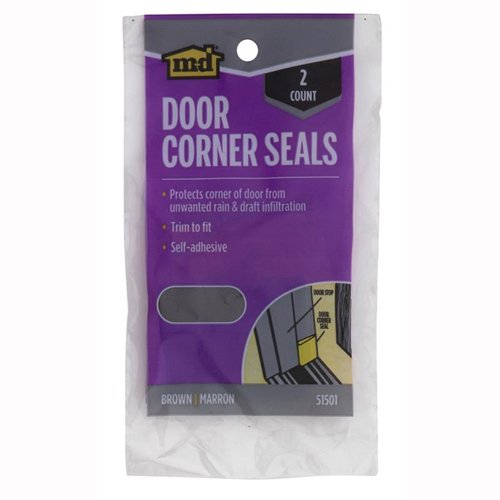 M-D BUILDING PRODUCTS Brown Foam/Vinyl Corner Weatherseals For Doors 2 in. L X 1.63 in.