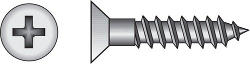 HILLMAN No. 4 X 3/4 in. L Phillips Zinc-Plated Coarse Wood Screws 100 pk