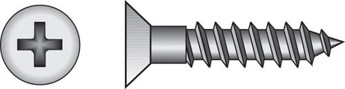 HILLMAN No. 6 X 3/4 in. L Phillips Zinc-Plated Coarse Wood Screws 100 pk