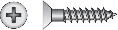 HILLMAN No. 12 X 2 in. L Phillips Zinc-Plated Coarse Wood Screws 100 pk
