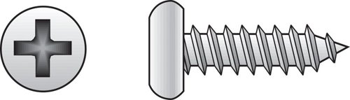 HILLMAN No. 8 Ga. X 5/8 in. L Phillips Pan Head Sheet Metal Screws 100 pk