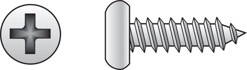 HILLMAN No. 12 Ga. X 5/8 in. L Phillips Pan Head Sheet Metal Screws 100 pk