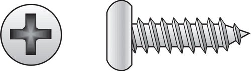 HILLMAN No. 4 Ga. X 3/4 in. L Phillips Pan Head Sheet Metal Screws 100 pk