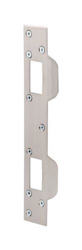 Prime-Line 11 in. H X 5-1/2 in. L Satin Nickel Steel Door Strike