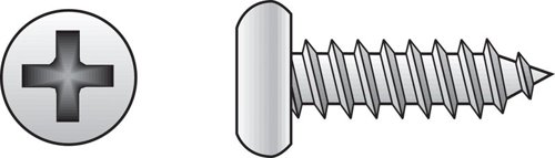 HILLMAN No. 10 Ga. X 3/4 in. L Phillips Pan Head Sheet Metal Screws 100 pk
