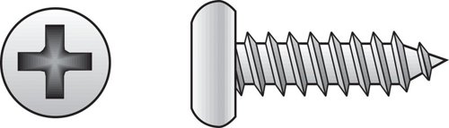 HILLMAN No. 10 Ga. X 7/8 in. L Phillips Pan Head Sheet Metal Screws 100 pk