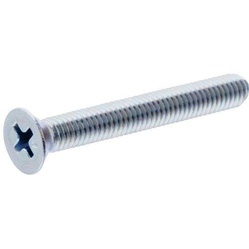 HILLMAN No. 6-32 Ga. X 1/2 in. L Phillips Flat Head Zinc-Plated Steel Machine Screws 100 pk