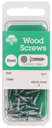 HILLMAN No. 8 X 3 in. L Phillips Zinc-Plated Coarse Wood Screws 5 pk