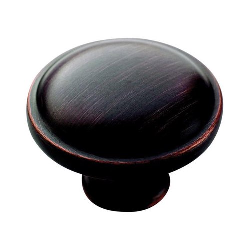 Amerock Allison Round Cabinet Knob 1-1/4 in. D 15/16 in. Oil Rubbed Bronze 1 pk