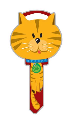 Lucky Line Key Shapes Cat House Key Blank 68 SC1 Single For Schlage Locks