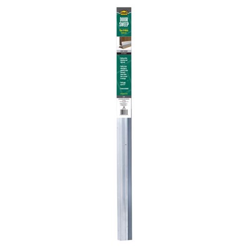M-D BUILDING PRODUCTS Silver Aluminum/Vinyl Sweep For Doors 36 in. L X 2.5 in.
