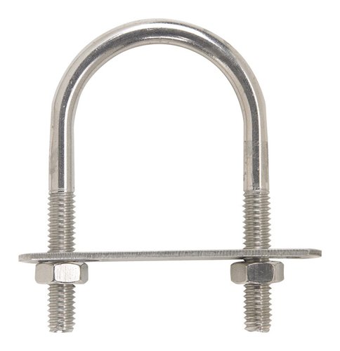 Hampton 5/16 in. X 2 in. W X 4-11/16 in. L Coarse Stainless Steel U-Bolt