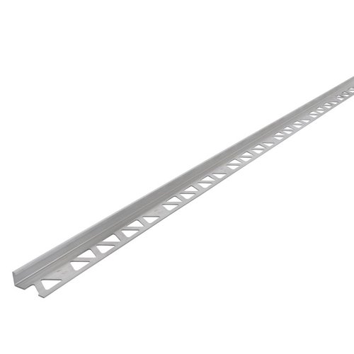 M-D BUILDING PRODUCTS 0.365 in. H X 1.125 in. W X 96 in. L Prefinished Mill Aluminum Tile Edge