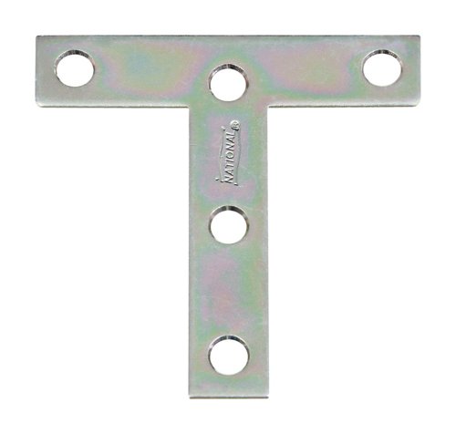 National Hardware 0.07 in. H X 3 in. W X 3 in. L Zinc-Plated Steel T-Plate – Strapping & Bracing | City Lumber | Your One Stop Shop Hardware, Building Supplies & Tools in Texas San Angelo, Texas