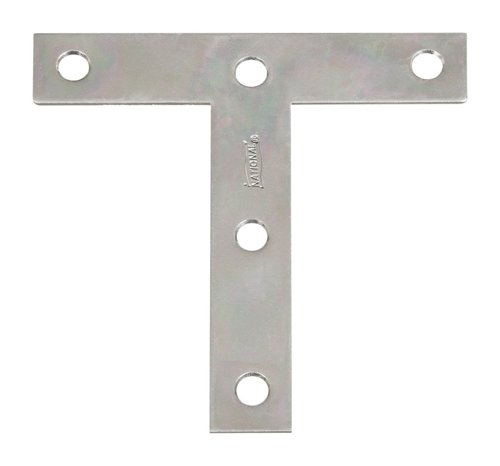 National Hardware 4 in. H X 4 in. W Zinc-Plated Steel Tee Plate