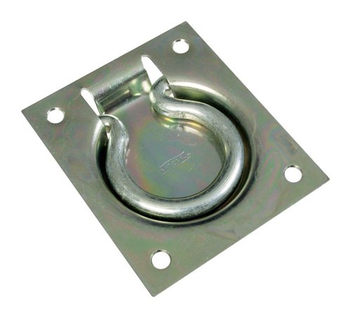 National Hardware 3-1/2 in. L Zinc-Plated Silver Steel Ring Pull