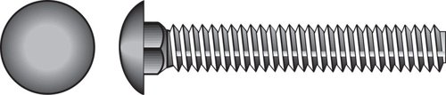 HILLMAN 5/16 in. X 1-1/2 in. L Zinc-Plated Steel Carriage Bolt 100 pk