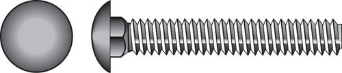 HILLMAN 5/16 in. X 2 in. L Zinc-Plated Steel Carriage Bolt 100 pk