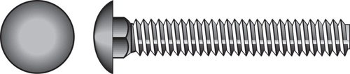 HILLMAN 3/8 in. X 3-1/2 in. L Zinc-Plated Steel Carriage Bolt 50 pk