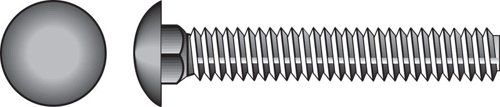 HILLMAN 3/8 in. X 6 in. L Zinc-Plated Steel Carriage Bolt 50 pk
