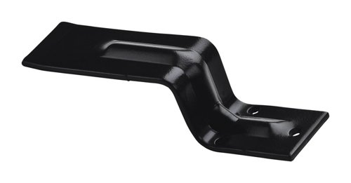 National Hardware 6-5/16 in. L Gloss Black Hot Rolled Steel Open Bar Holder 1 pk