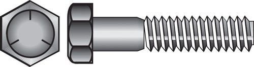 HILLMAN 1/2 in. D X 1-1/2 in. L Heat Treated Zinc Steel Hex Head Cap Screw 50 pk