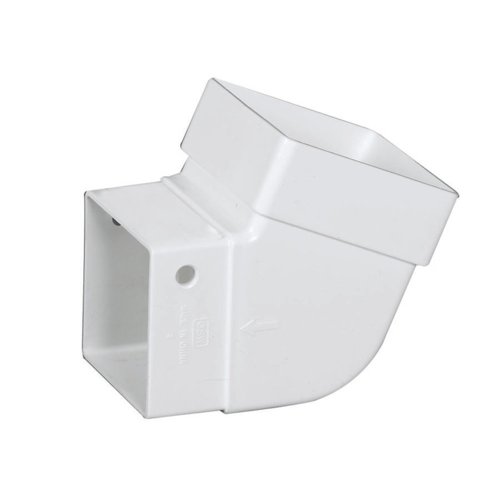 Amerimax 3.88 in. H X 3.63 in. W X 3.63 in. L White Vinyl U Gutter Elbow