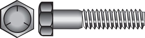 HILLMAN 1/2 in. D X 4-1/2 in. L Heat Treated Zinc Steel Hex Head Cap Screw 25 pk